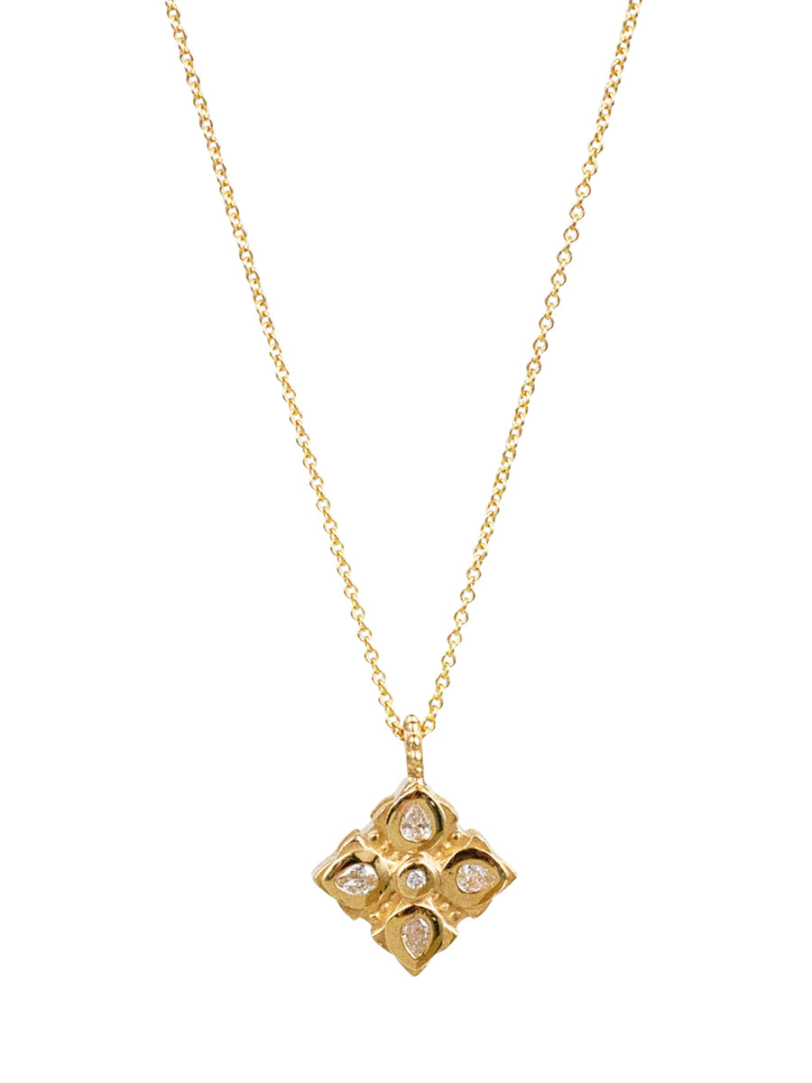 14K Lilac Diamond Necklace