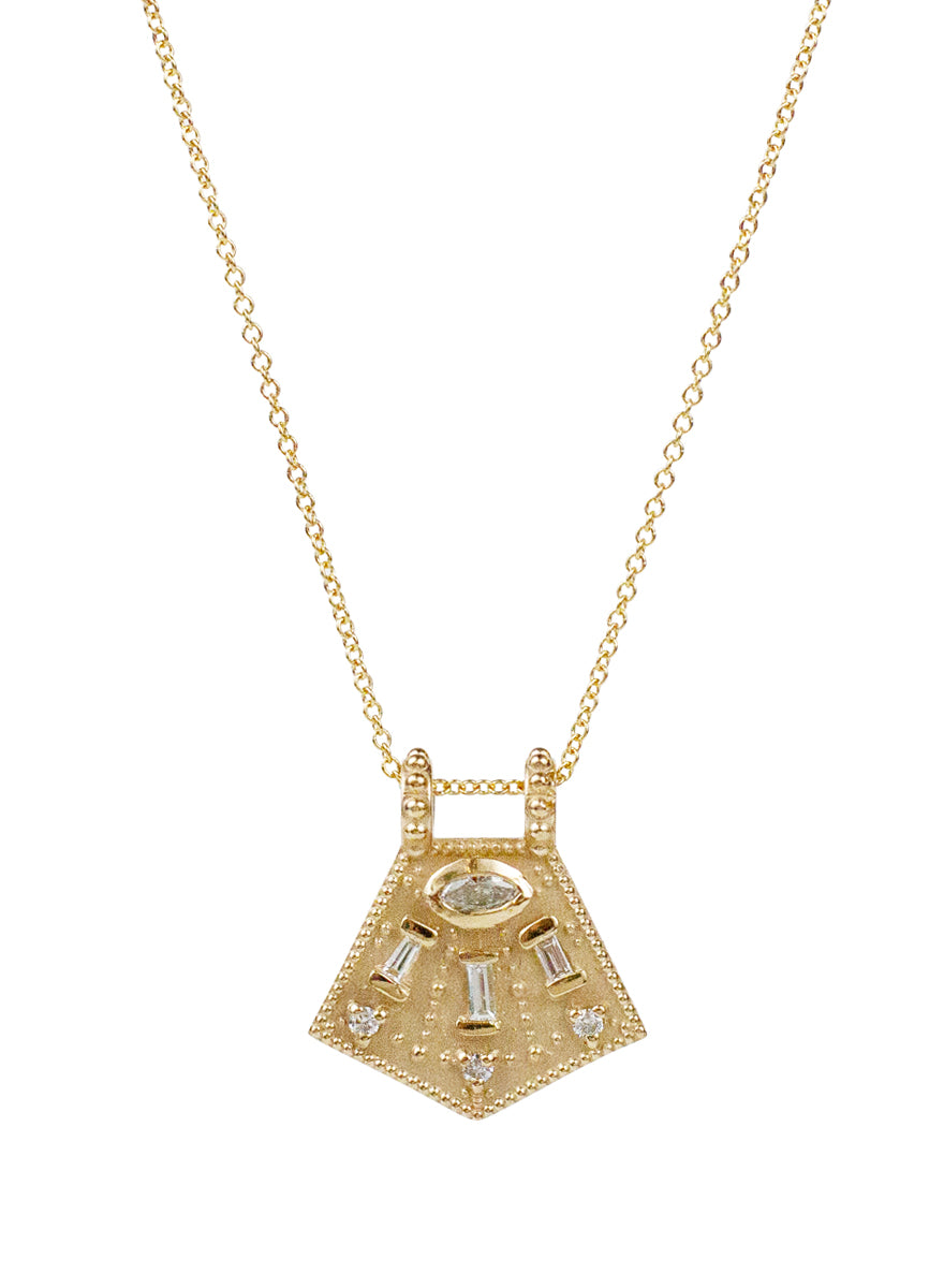 14K Satnam Diamond Necklace