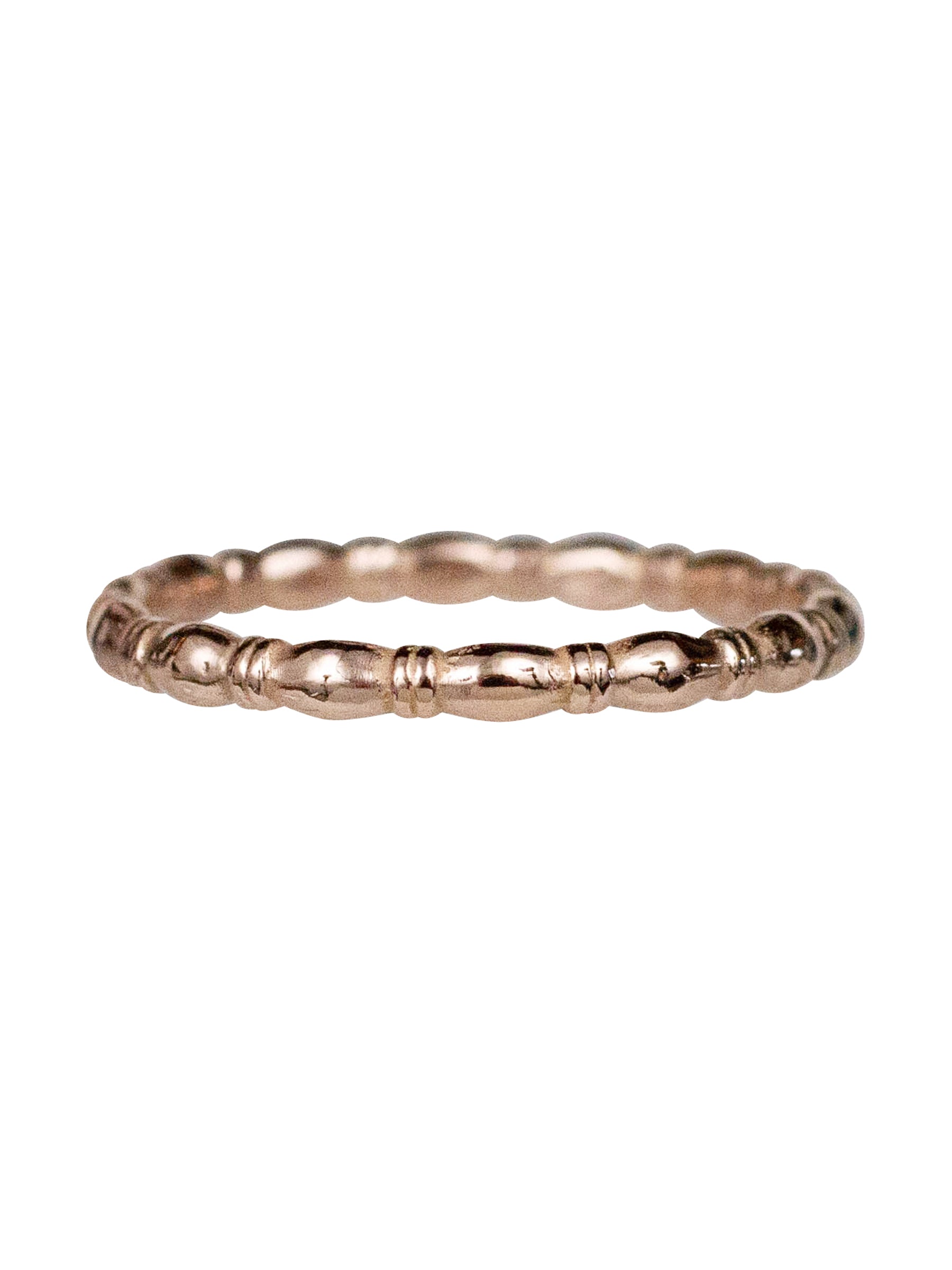 14K Bamboo Stacking Band