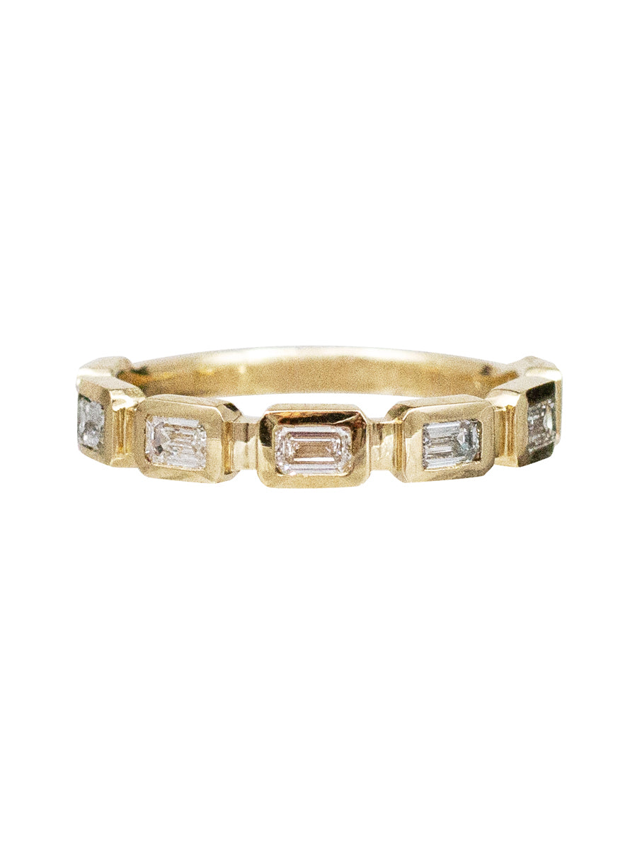 14K Deco Diamond Ring
