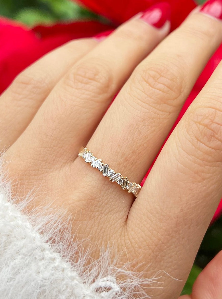 14K Eloise Baguette Diamond Ring