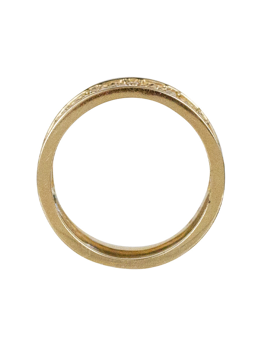 14K Diamond Floral Cigar Band