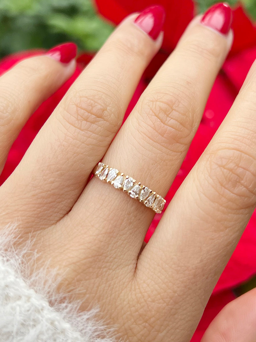 14K Indra Teardrop Diamond Ring