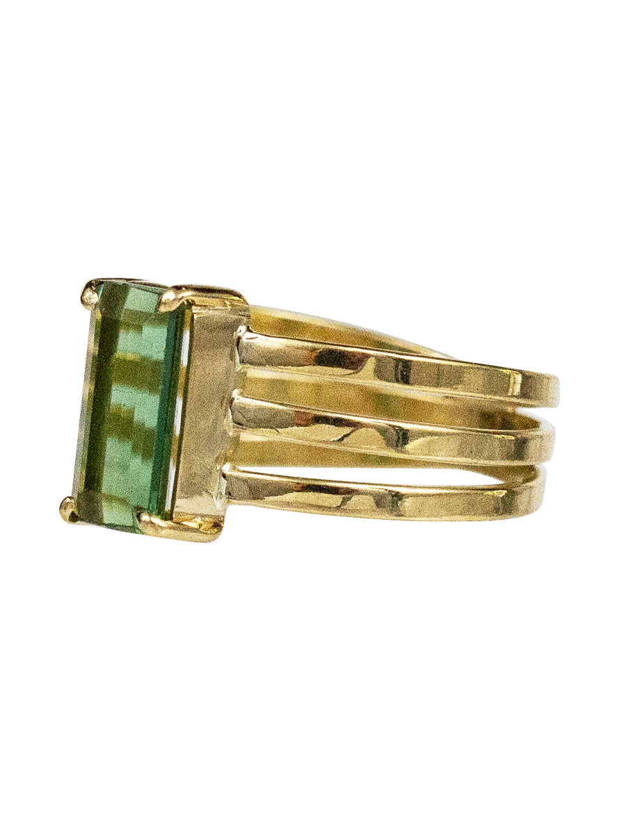 18K Tourmaline Jupiter Ring
