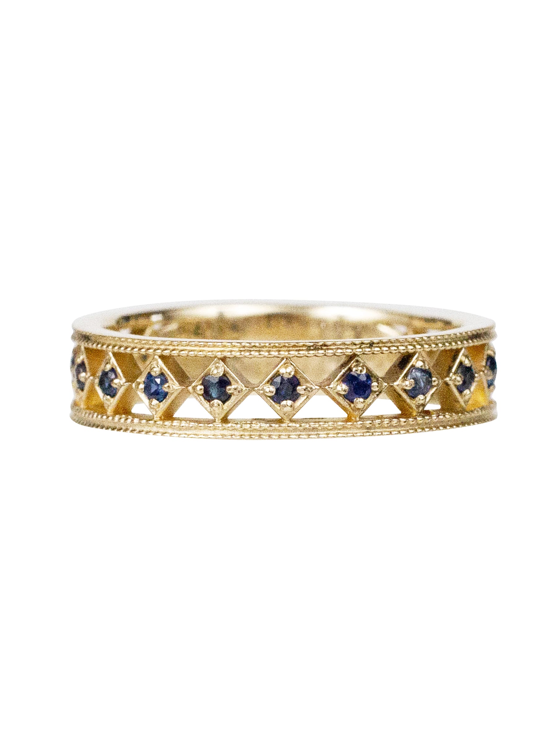 14K Matrix Diamond Band