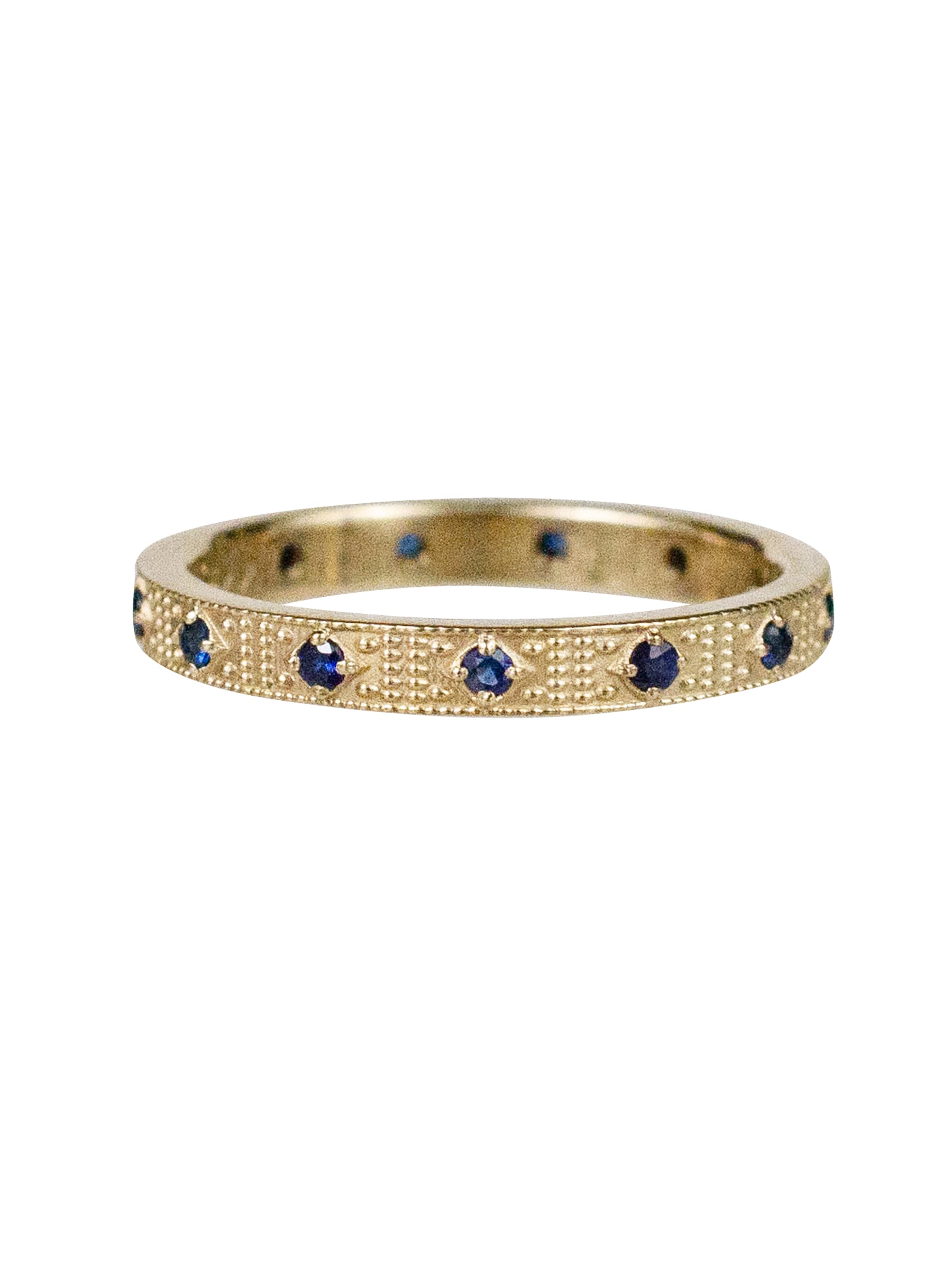 14K Rose Diamond Band