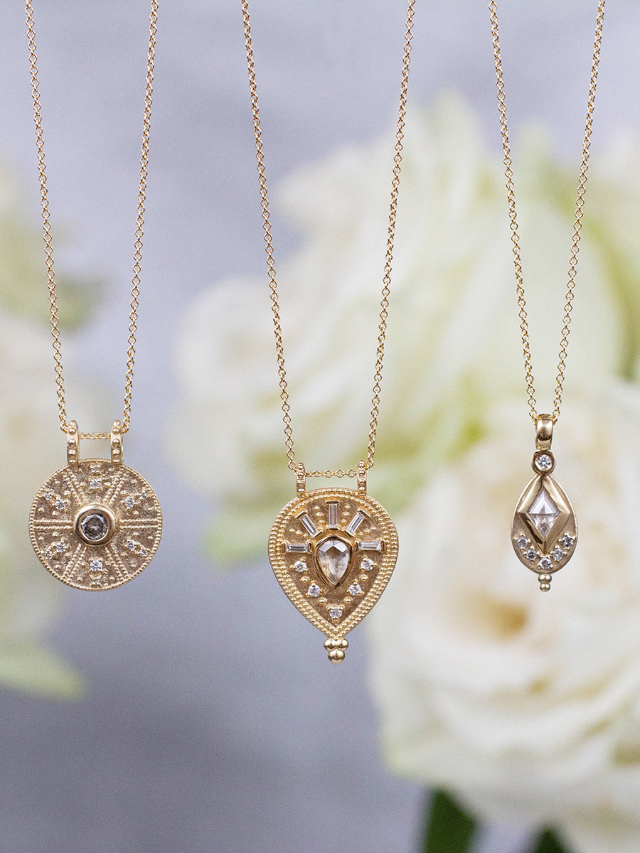 14K Iris Diamond Necklace - Lulu Designs Jewelry