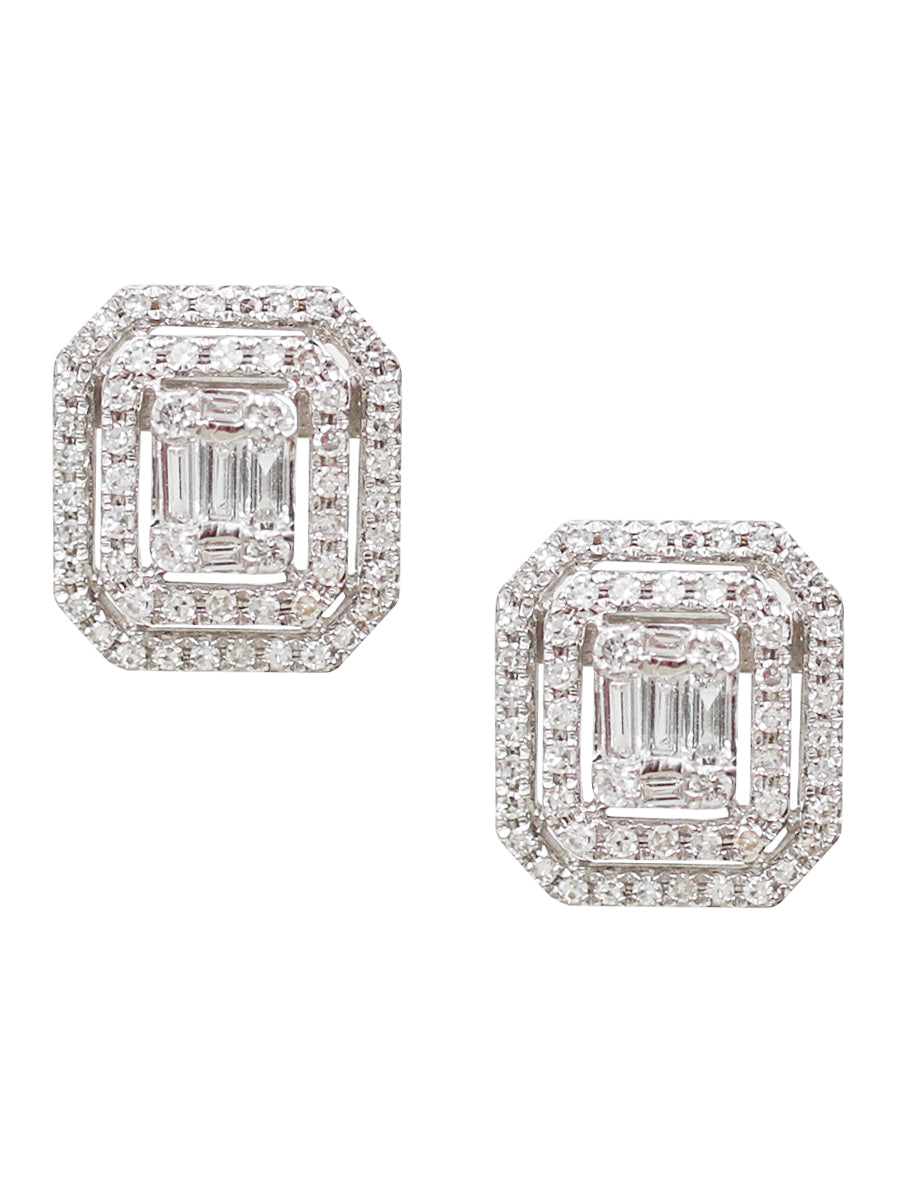 14K Diamond Deco Posts