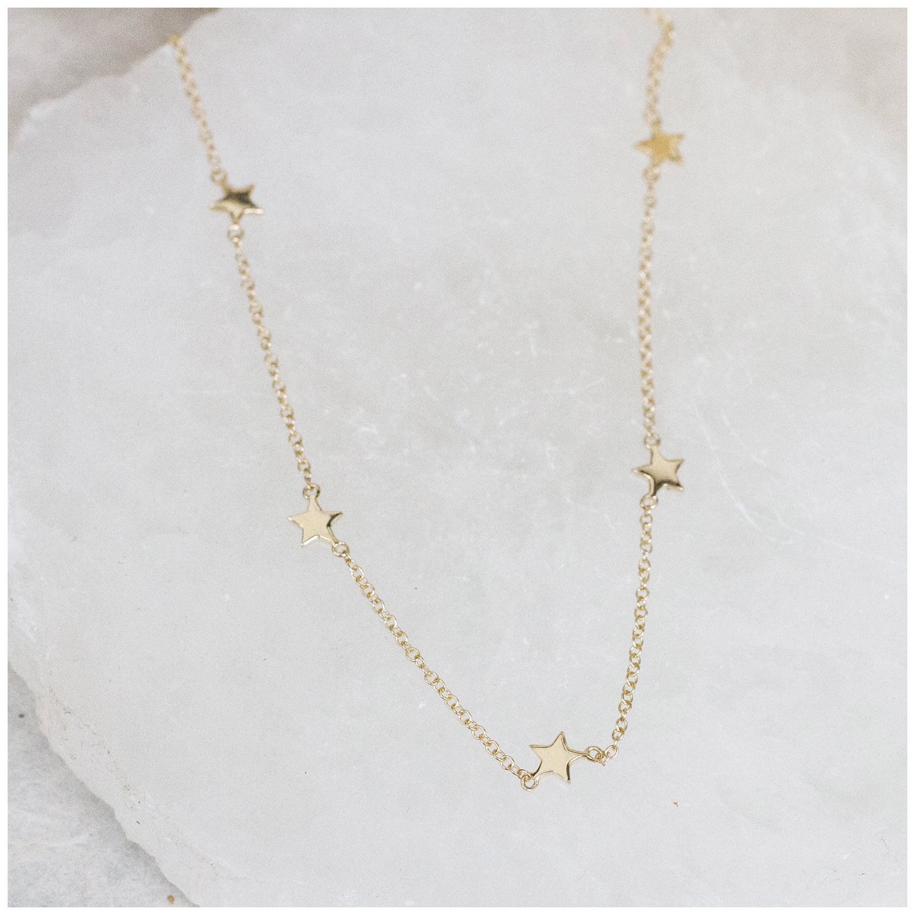 14k shop star necklace