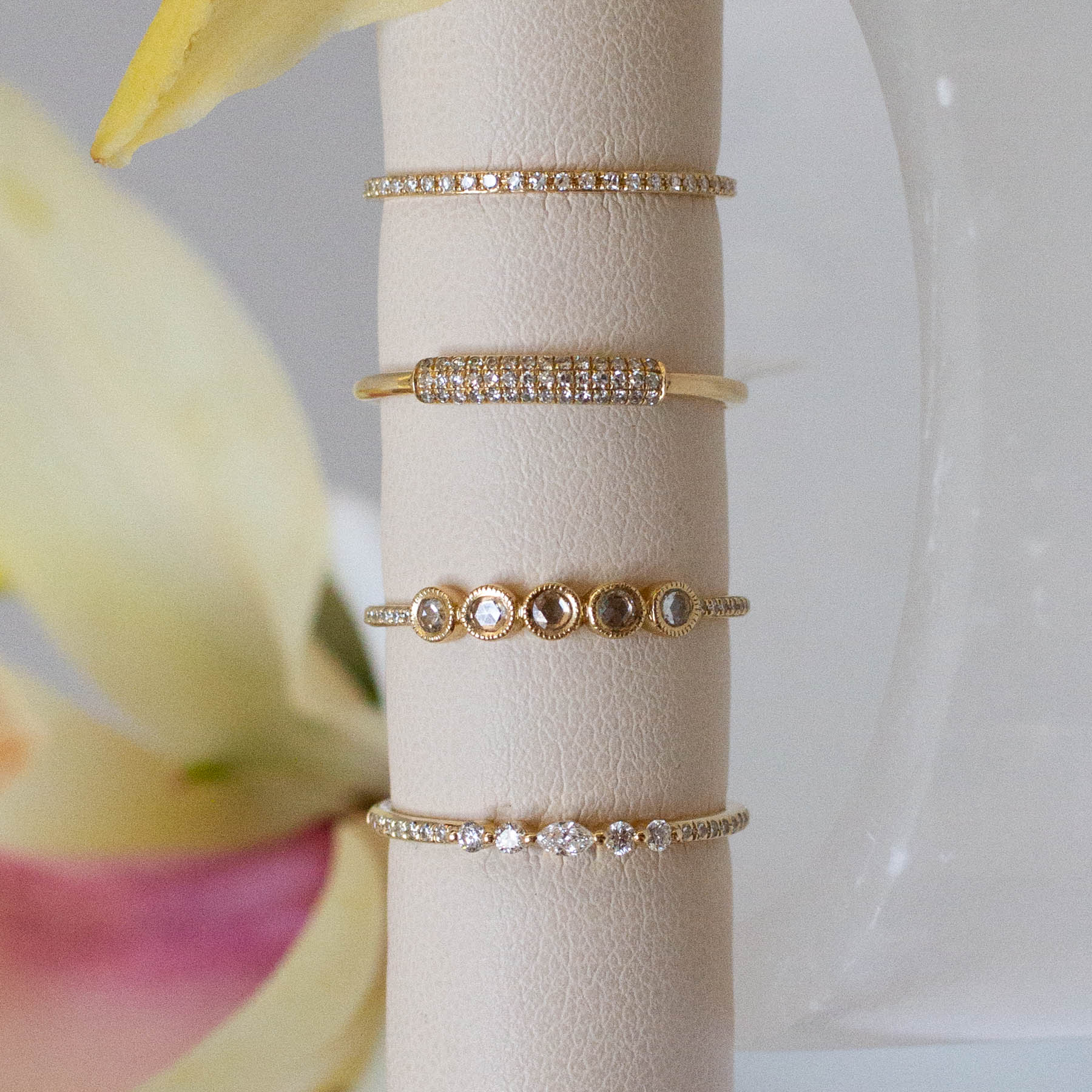 14K Diamond Marquise Ring