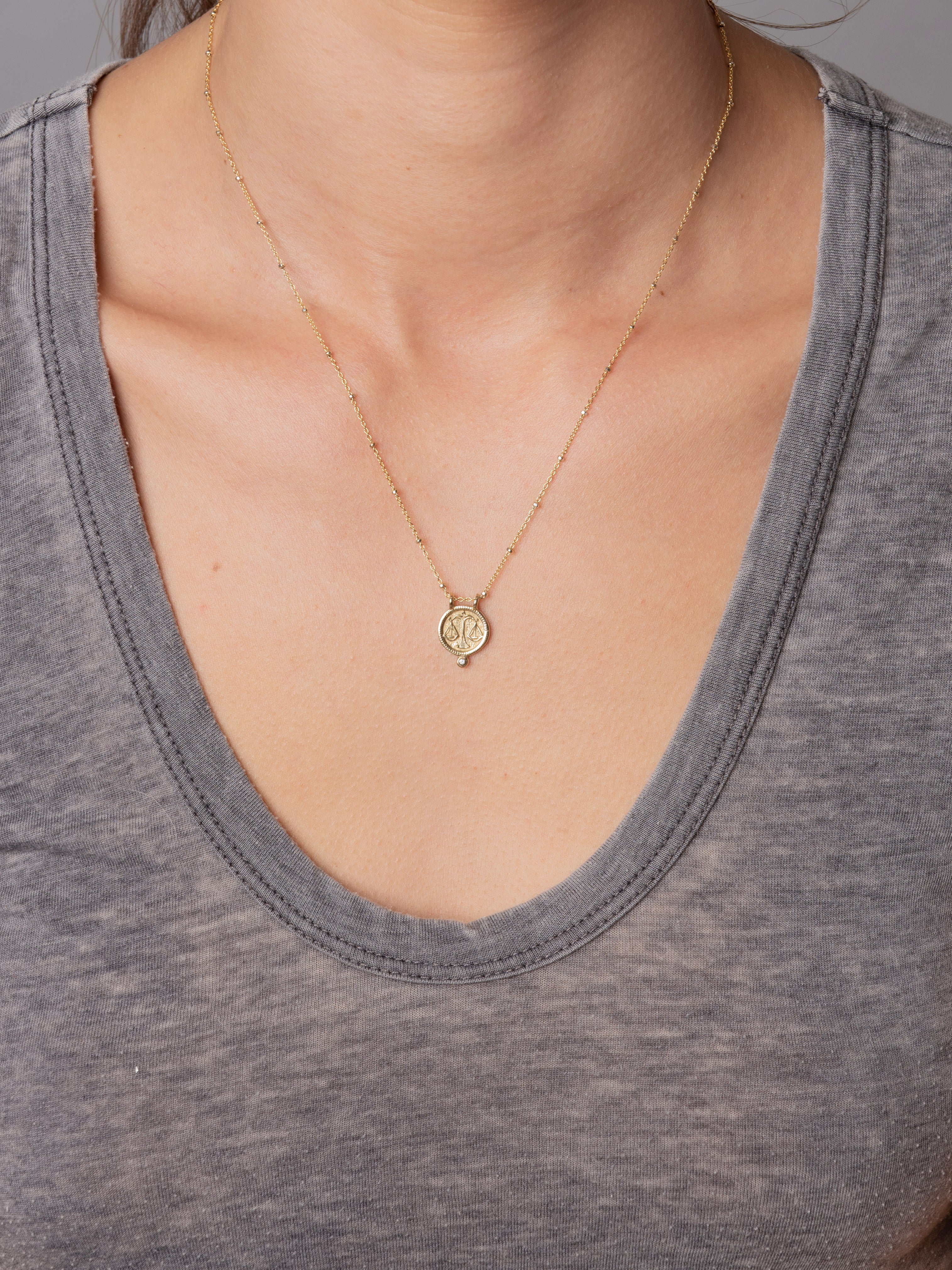 Zodiac Necklace - libra