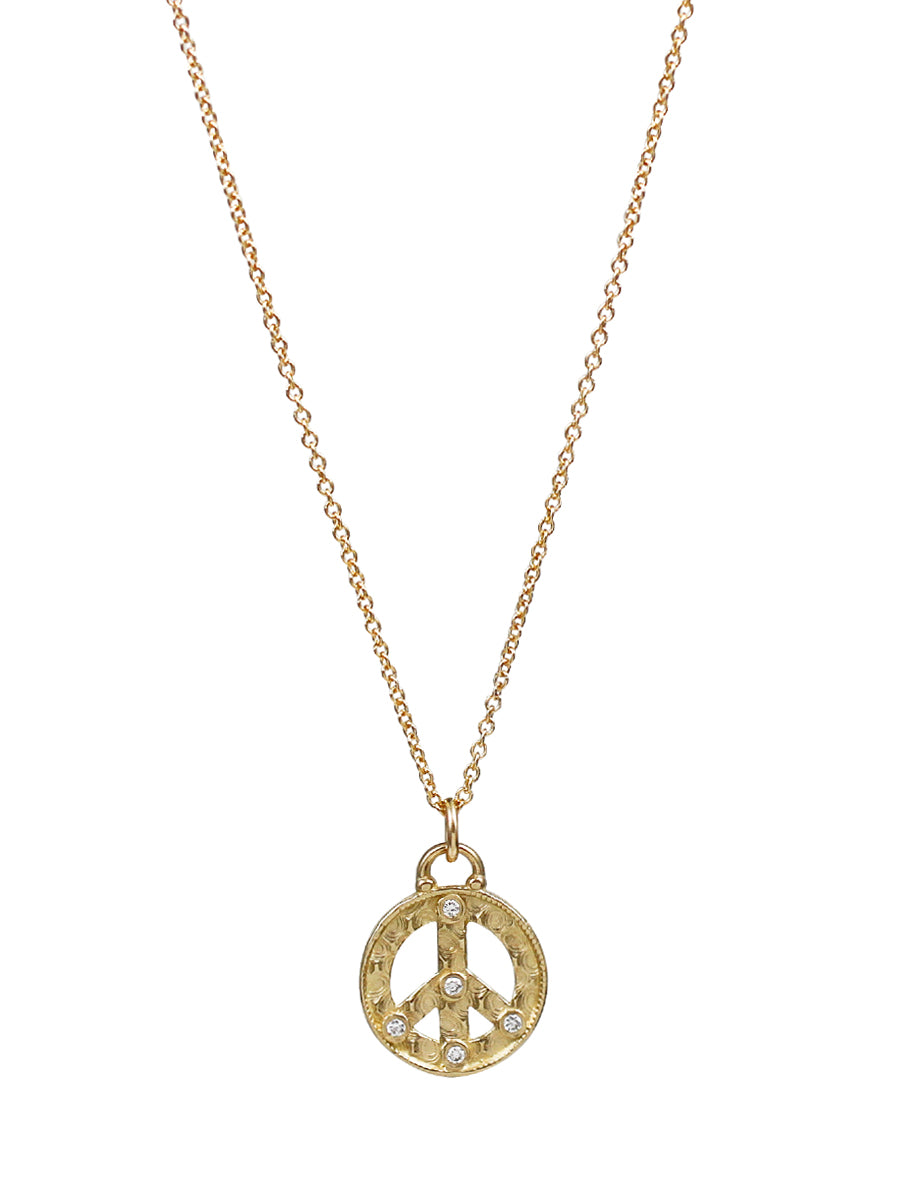 Peace Sign Necklace Hippie Necklaces For Men Stainless Steel - Temu