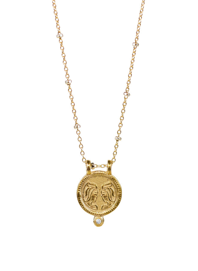 Gemini Necklace "friendly & intelligent"