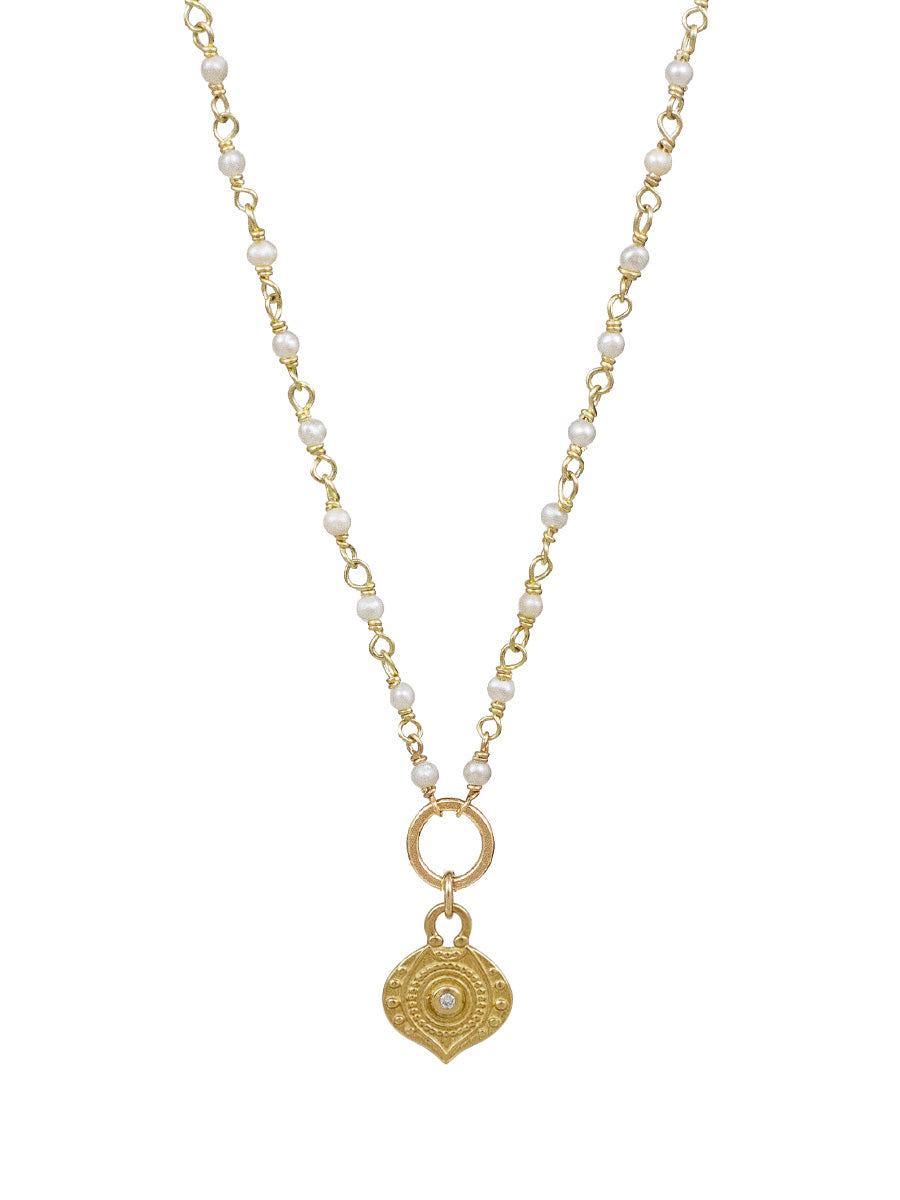 Harmonia Necklace - white pearl