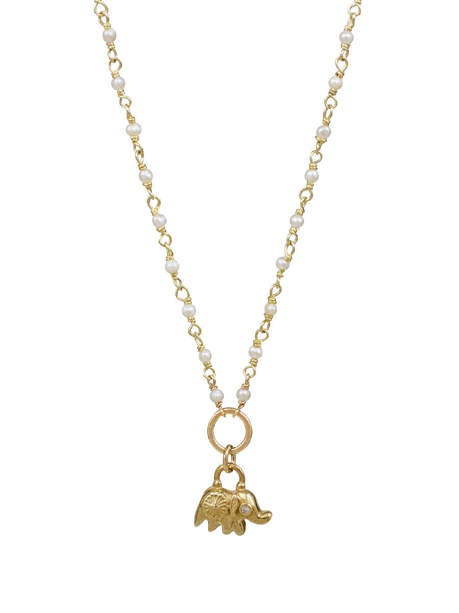 Harmonia Necklace - white pearl
