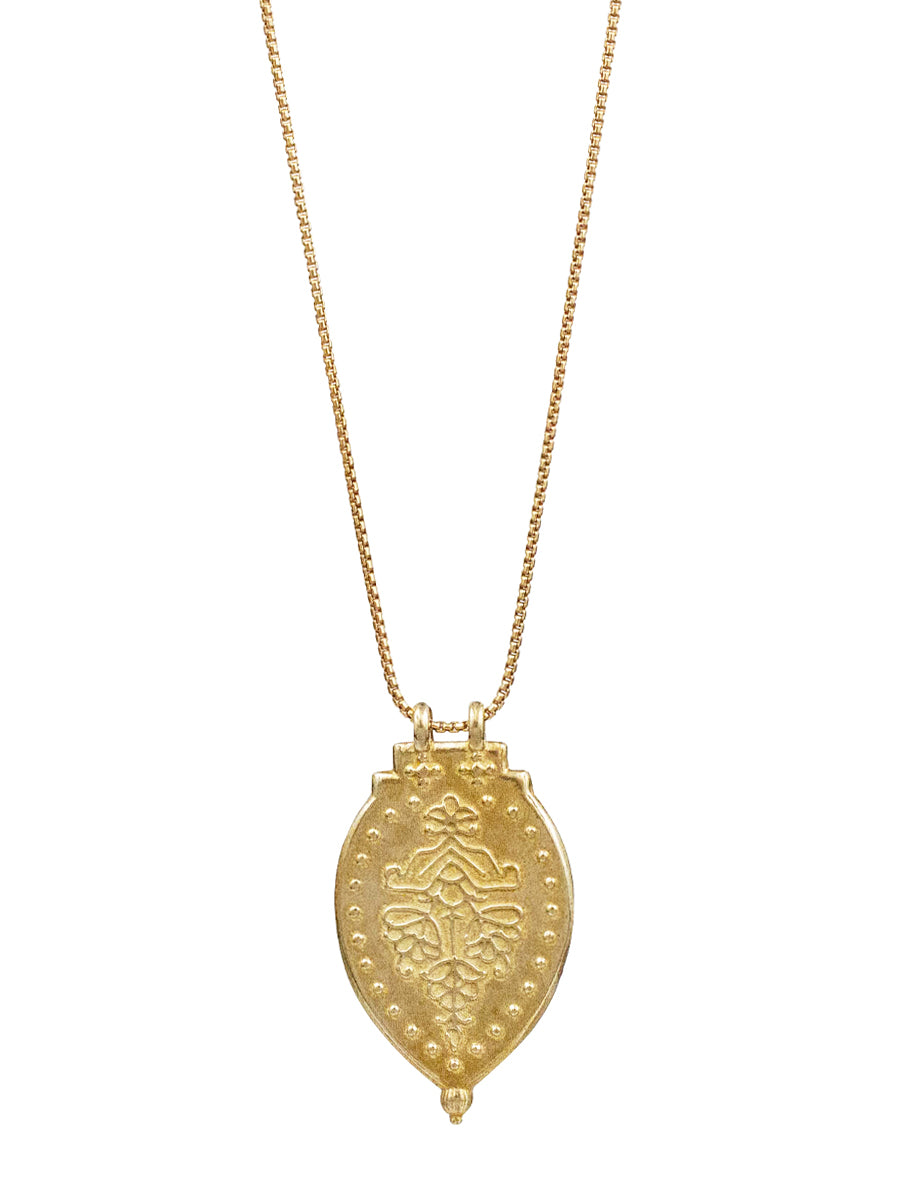 Laxmi Shield Necklace "good fortune & abundance"